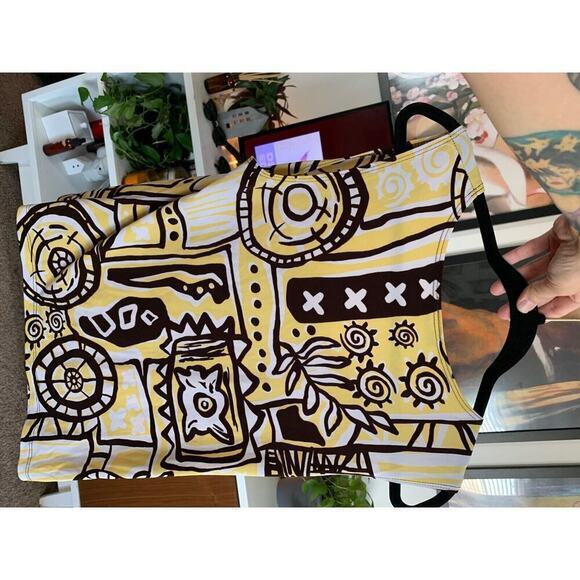 Crew Knit Wear CKW large‎ yellow and brown - Picture 3 of 4